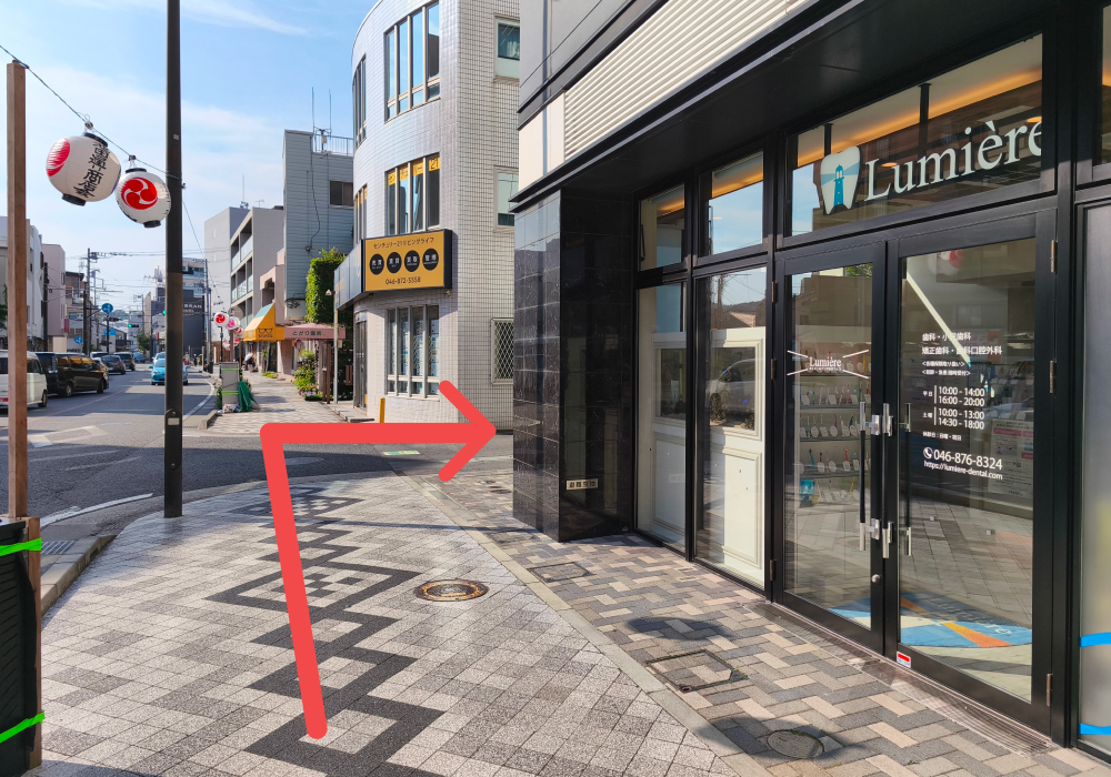 駐輪場への道なり1
