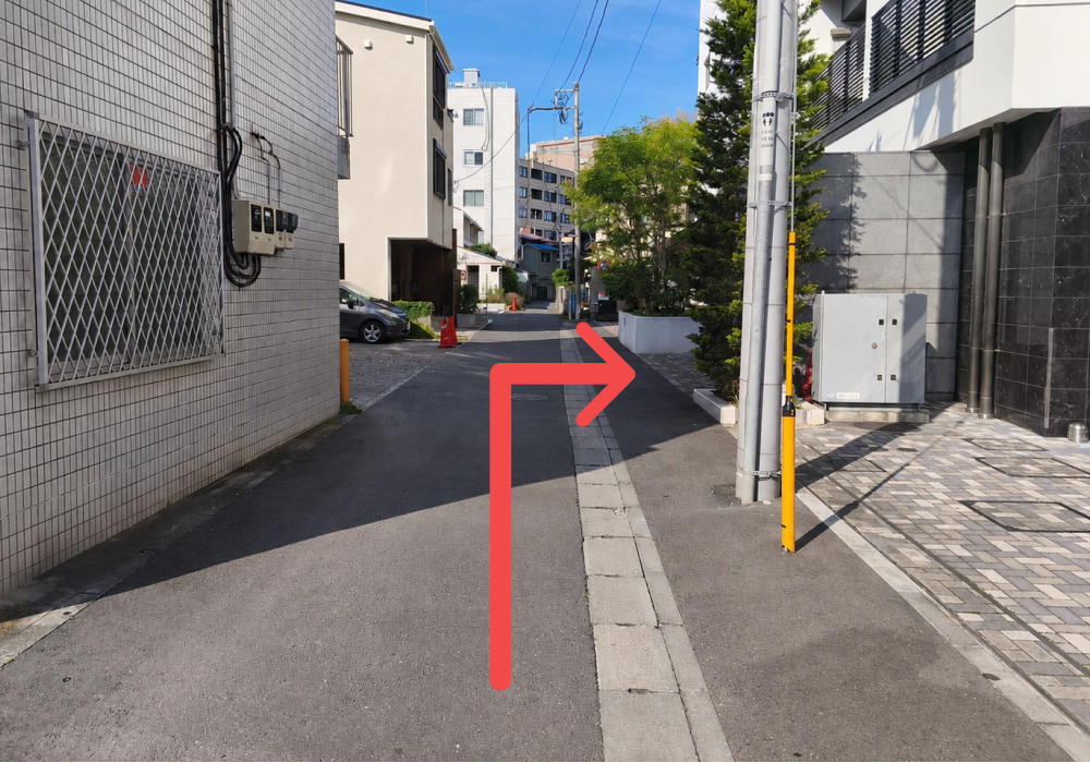 駐輪場への道なり3